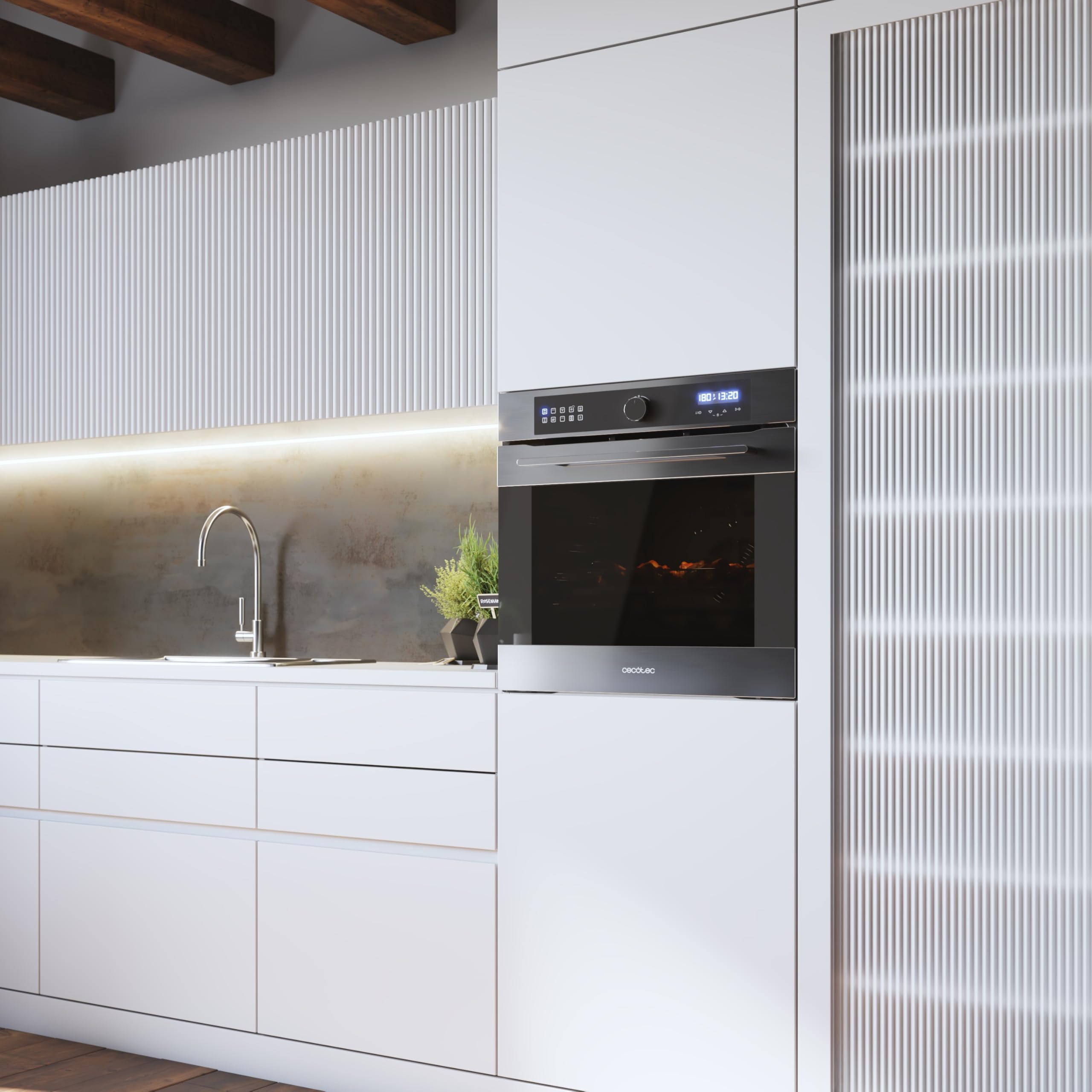 Cecotec Bolero Hexa Einbaubackofen Multifunktion 60cm 3400W 72L Inox AF316000