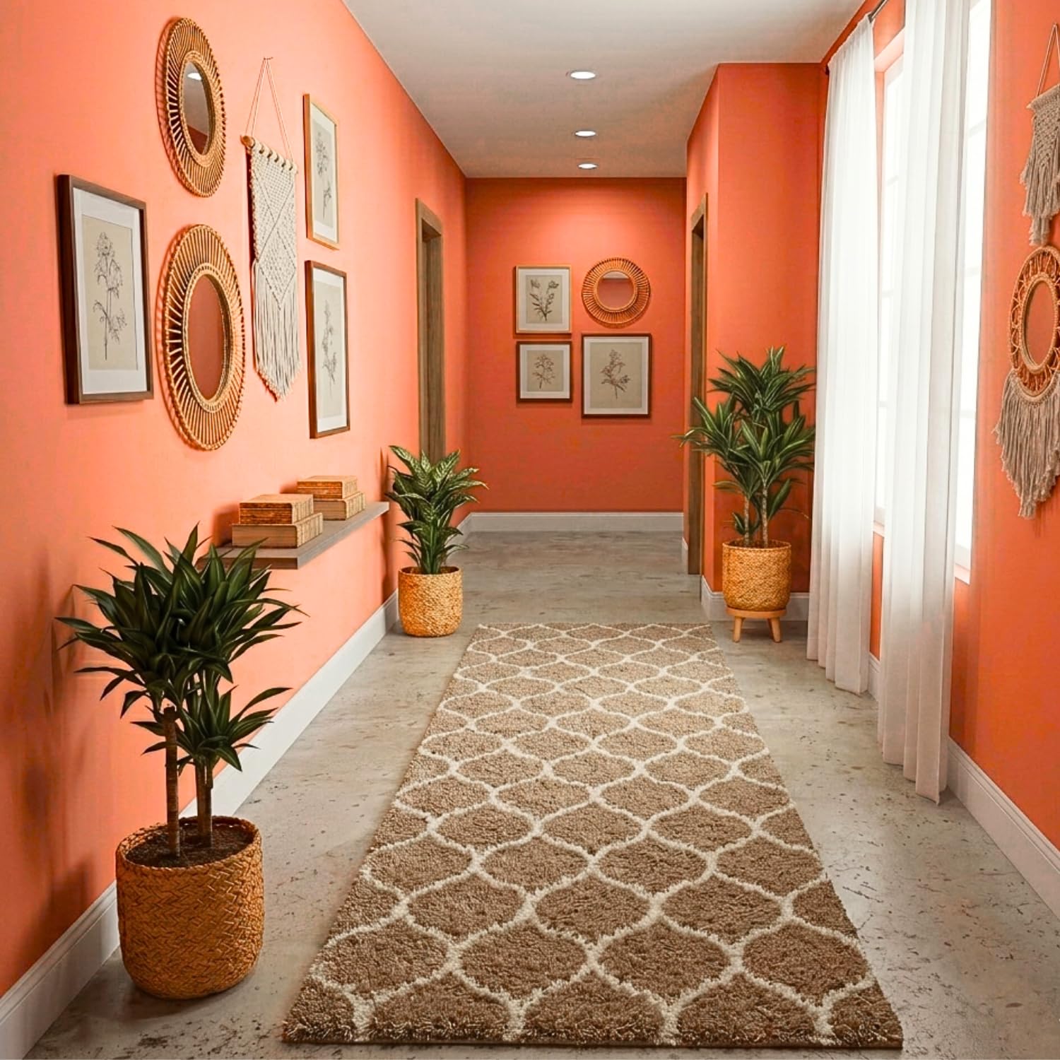 Buy Xenluxe 3x10 ft Area Rug Ultra Soft Shaggy Polyester Carpet
