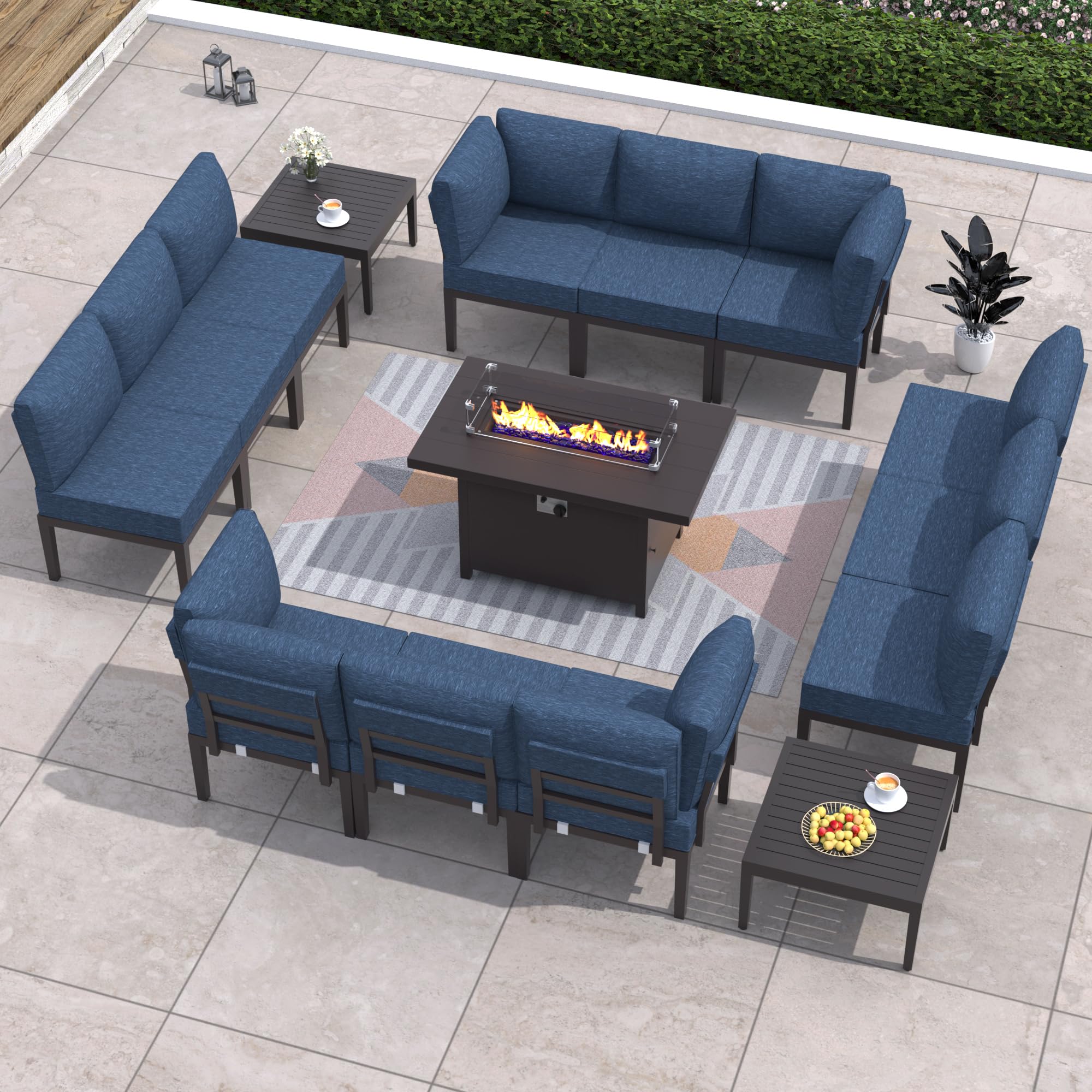 19 Sets Of Patio Furniture with Fire Pits For Cozy Outdoor Seating Solutions 15 Patio Furniture with Fire Pits