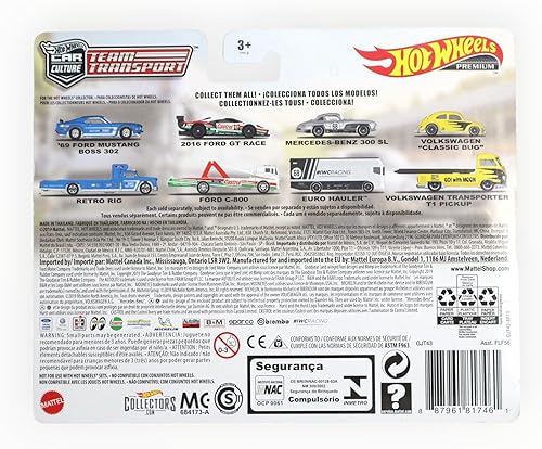 Miniatura 2 de Hot Wheels Mercedes Benz 300 SL Euro Hauler - Equipo de transporte - Euro Hauler #21