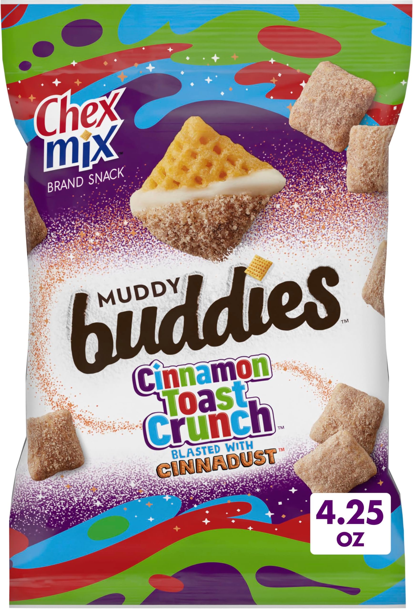 Chex Mix Muddy Buddies Cinnamon Toast Crunch Snack Mix, 4.25 OZ