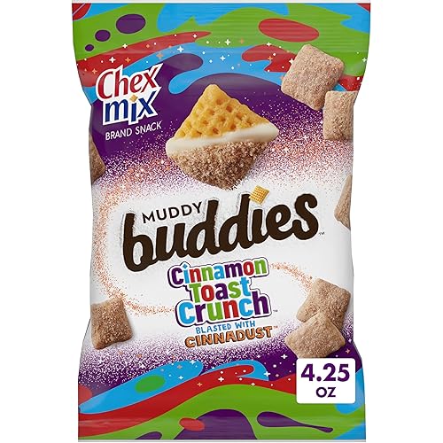 Chex Mix Muddy Buddies Cinnamon Toast Crunch Snack Mix, 4.25 OZ - Cinnamon Toast Crunch - 4.25 Ounce (Pack of 1)