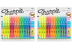 Sharpie 27145 Pocket Highlighters: Vibrant Colors, Chisel Tip Convenience
