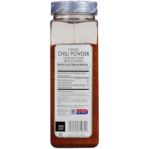 Miniatura 9 de McCormick Culinary Choice Chili en polvo, 6 libras, un recipiente de 6 libras de chile en polvo a granel, ideal para platos mexicanos como guisos y