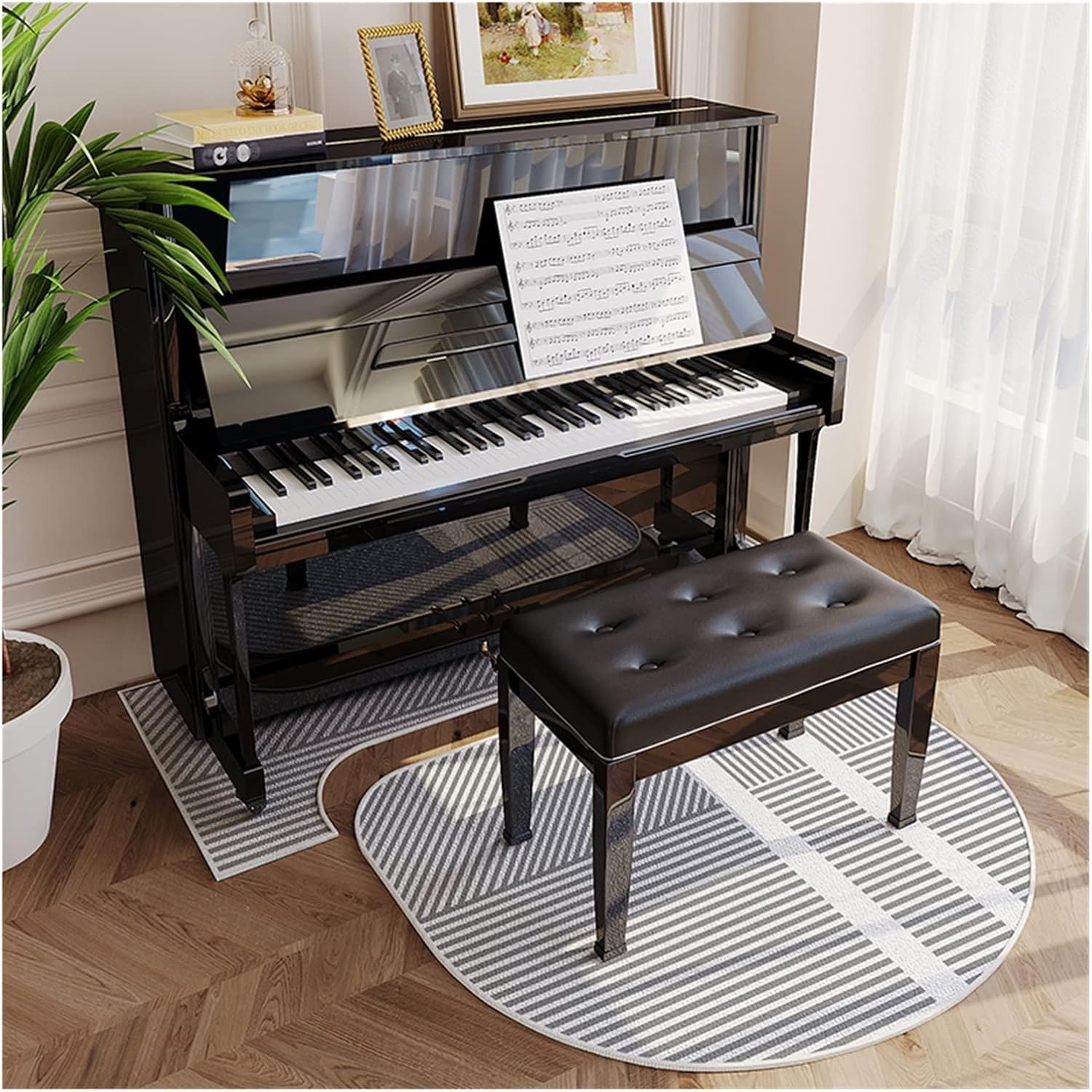 Soundproof Rug for Piano, Piano Carpet Protector/Sound