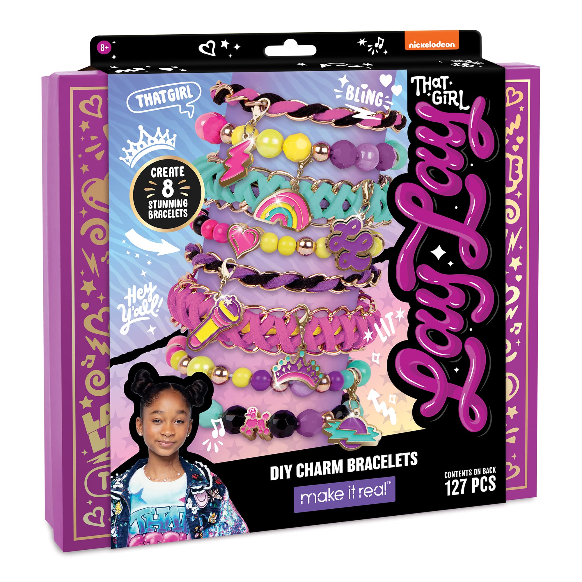 Amazon.com: That Girl Lay Lay: DIY Charm Bracelets Kit - Create 8