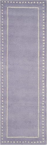 Miniatura 10 de SAFAVIEH Bella Collection - Alfombra cuadrada de 7 pies, color negro y marfil, borde de lana punteada hecha a mano, ideal para zonas de alto tráfico