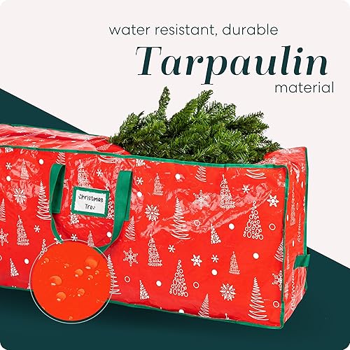 Miniatura 3 de Christmas Tree Storage Bag - Stores 9 Foot Artificial Xmas Holiday Tree, Durable Waterproof Material, Zippered Bag, Carry Handles. Protects Against