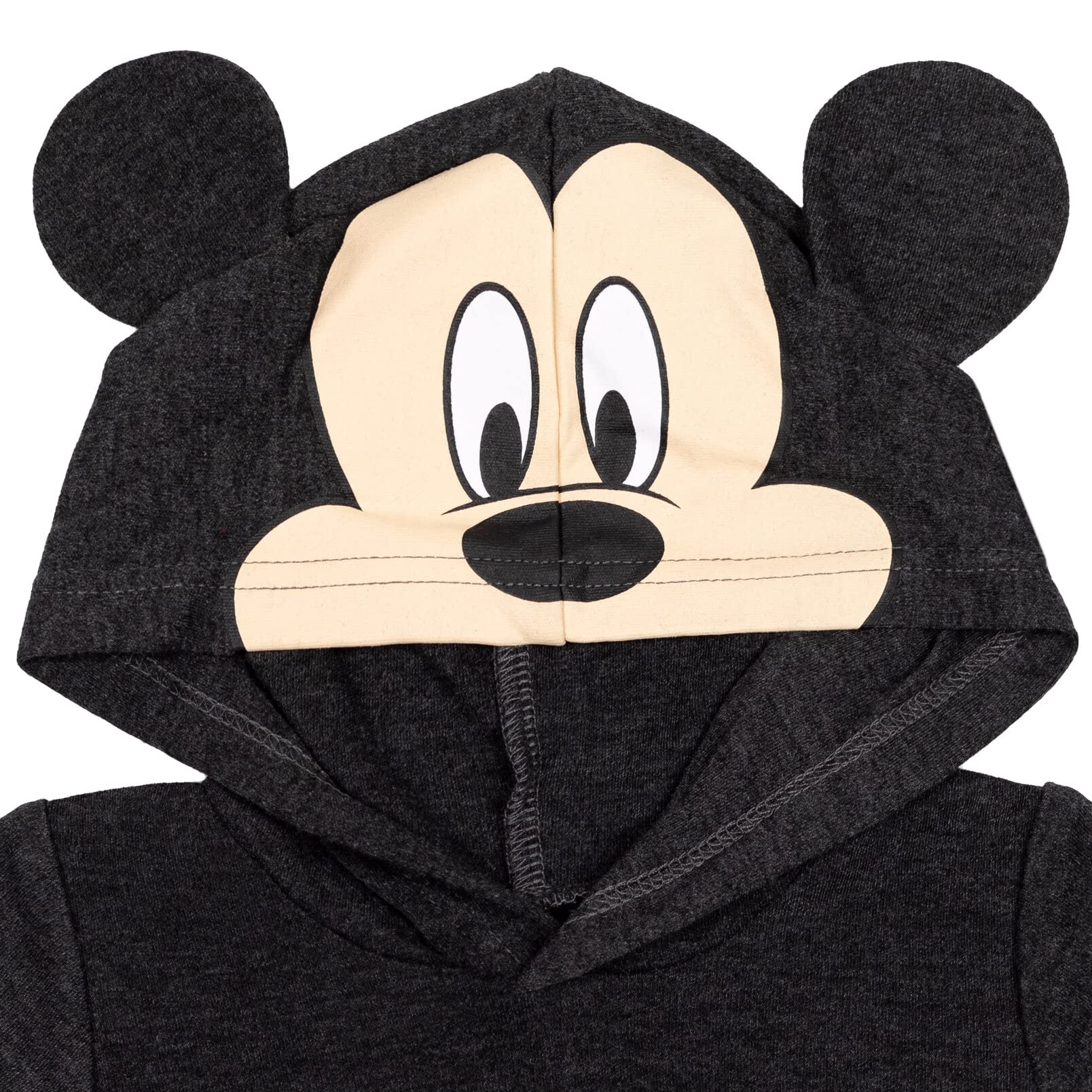 Disney Mickey Mouse Toddler Boys Hooded Costume Romper Red/Black 2T