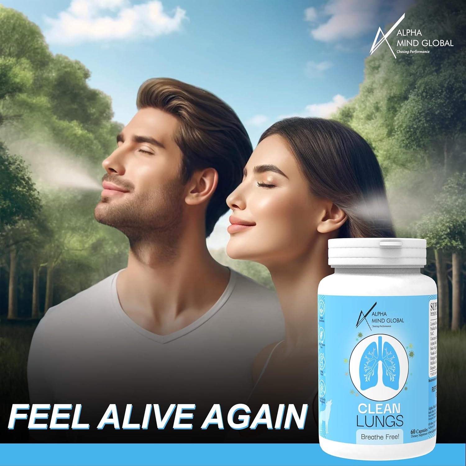 Alpha Clean Lungs- 60 Caps|Blend of NAC,Vasaka Lead Extract, Licorice Root|Cleanse & Detoxify Lungs|Respiratory Support|Protects From Increasing Air Pollution and Tobacco Smoke|Remove Toxins Alpha Clean Lungs- 60 Caps|Blend of NAC,Vasaka Lead Extract, Licorice Root|Cleanse & Detoxify Lungs|Respiratory Support|Protects From Increasing Air Pollution and Tobacco Smoke|Remove Toxins