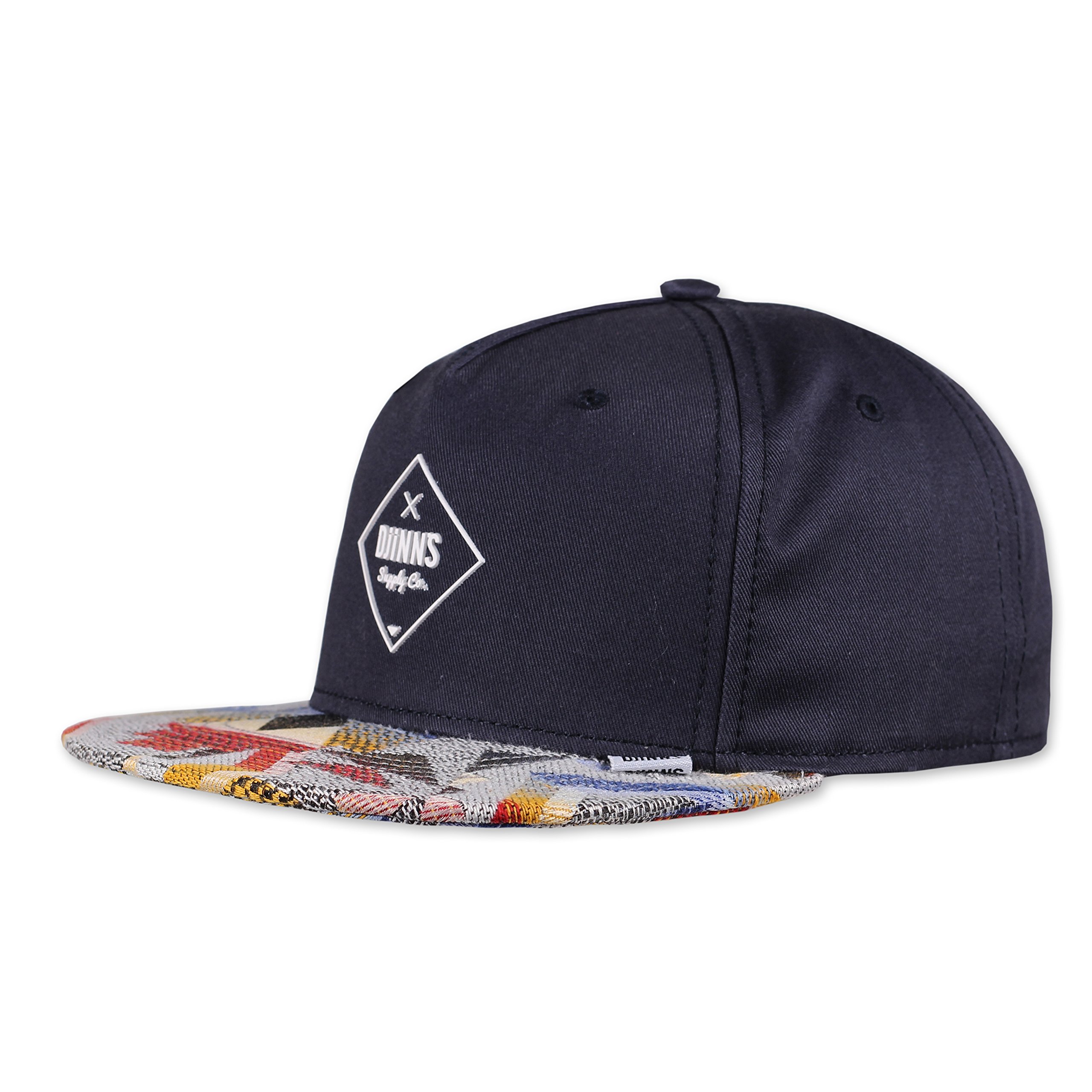 Casquette Djinns 5P Rubber Aztek snapback noire réglable