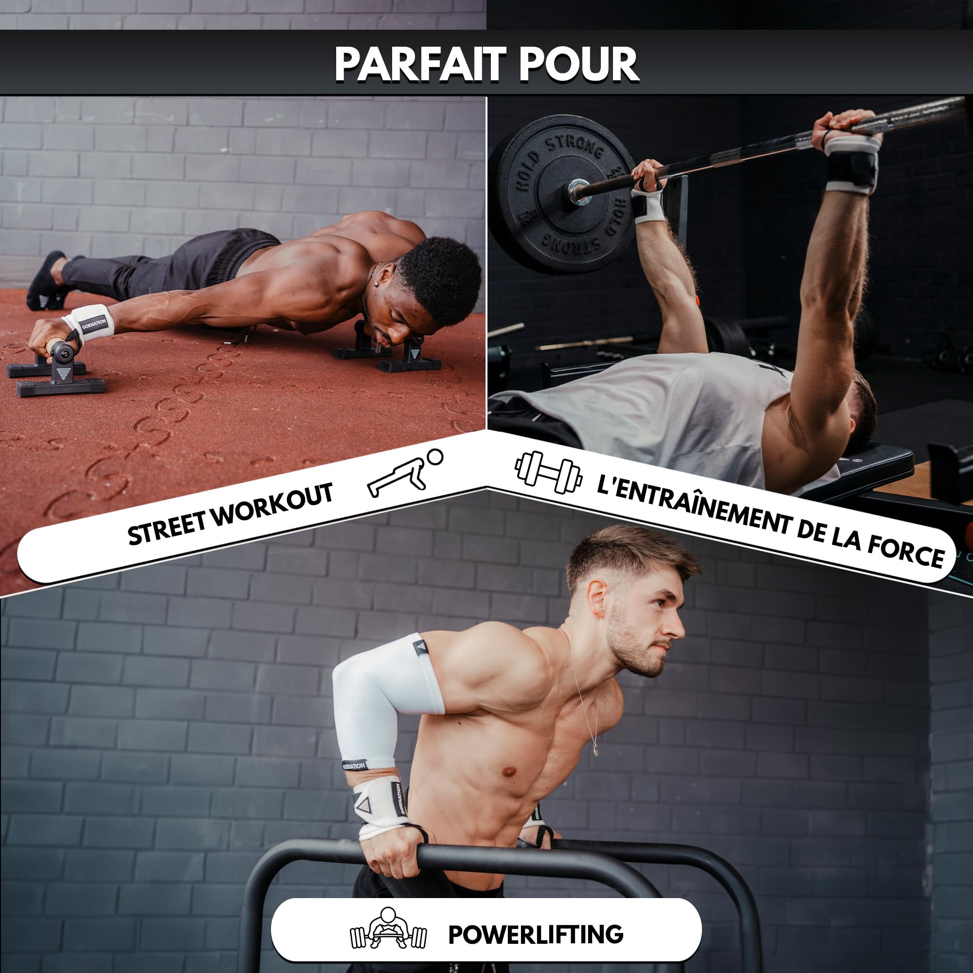 ZEUZ 2 Stuks Lichtgewicht Polsband voor Fitness & CrossFit - Wrist