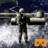 Supports VR. ISS - International space station spacewalk