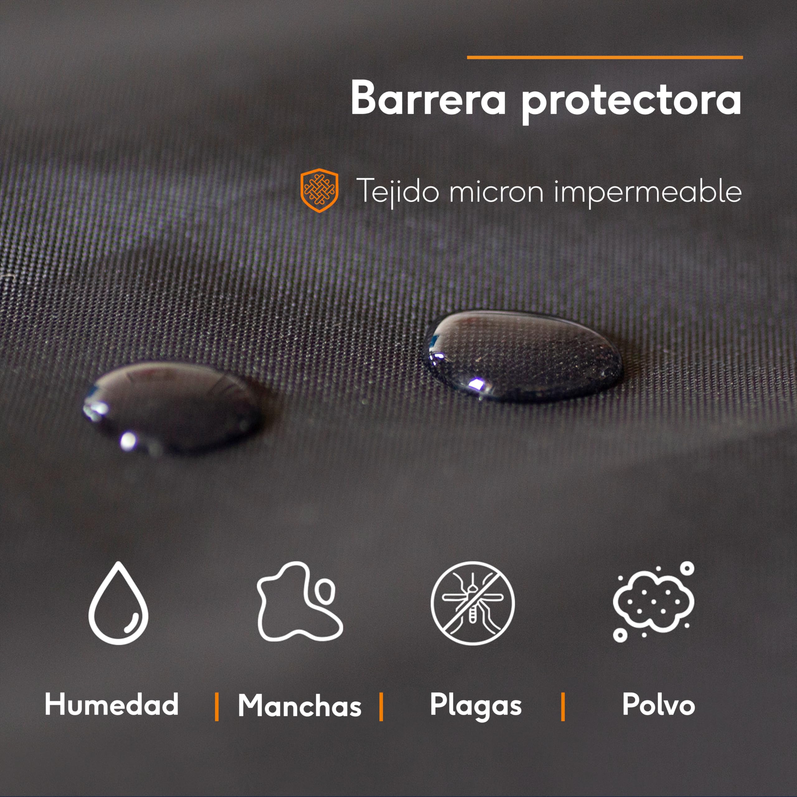 Funda Protectora de Colchón Impermeable 160x200 cm – Protector con Cremallera y 4 Asas para Mudanza, Almacenamiento y Transporte – Grossor 30cm – Antichinches – 100% Oxford Resistente