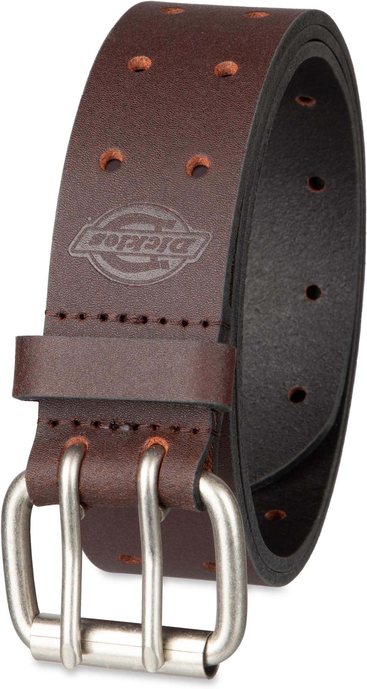 Dickies Men's Leather Double Prong Belt