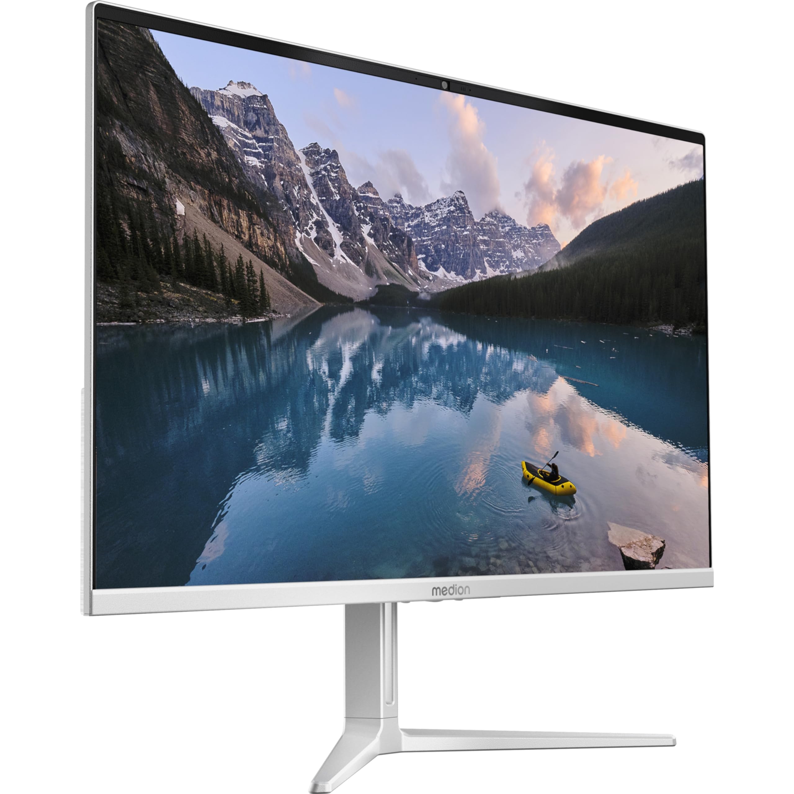 MEDION E27419 68,6 cm (27 Zoll) Full HD All in One Desktop PC (Intel Core i5-13420H, 16GB DDR4 RAM, 512 PCIe SSD, WLAN, HDMI in, Win 11 Home)