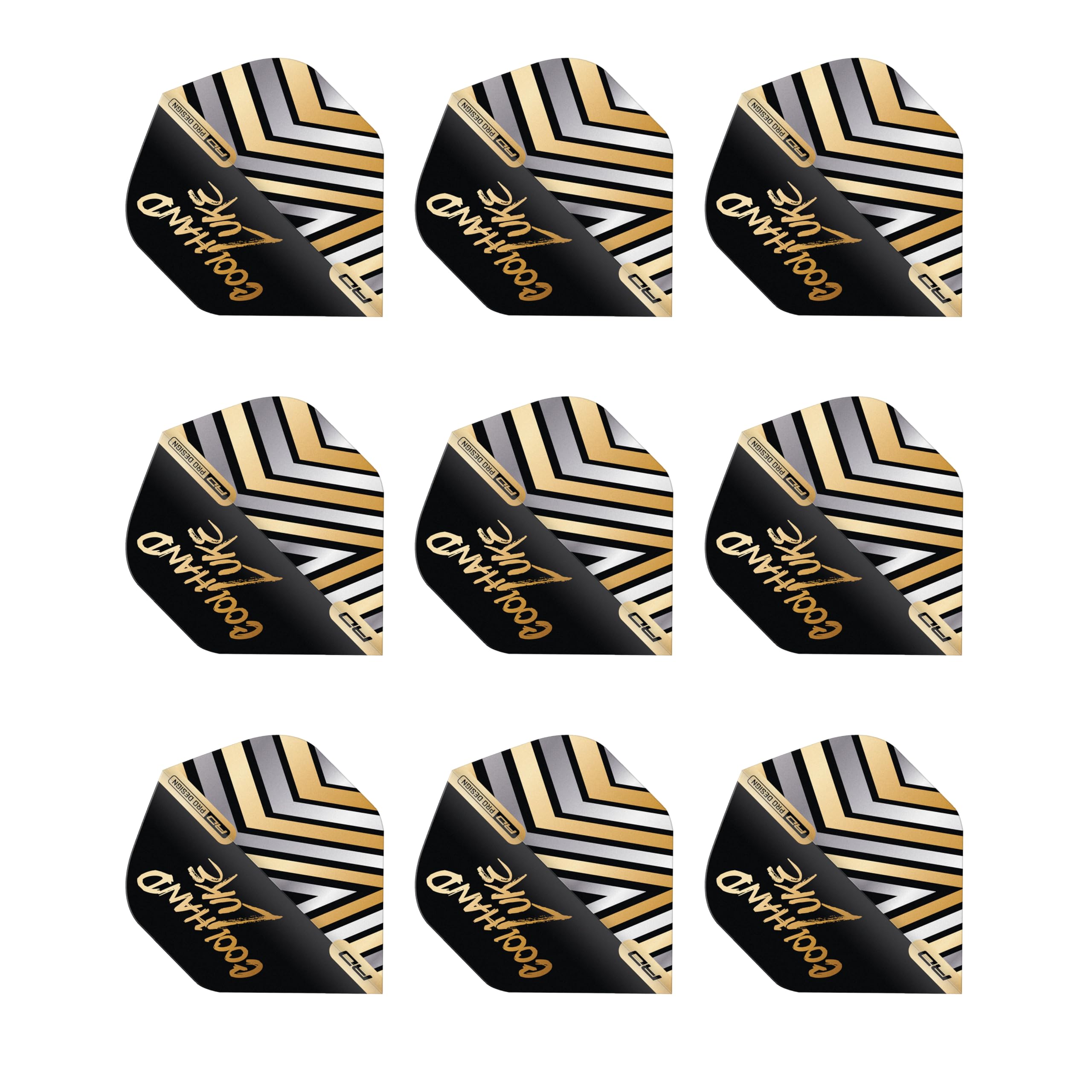 RED DRAGON Professioneller Spieler Hardcore Prämie Standard Extra dick - 100 Mikron - Dart Flüge 3 Satz Pro Packung (9 Dart Flüge insgesamt) – Professionelles Dartzubehör