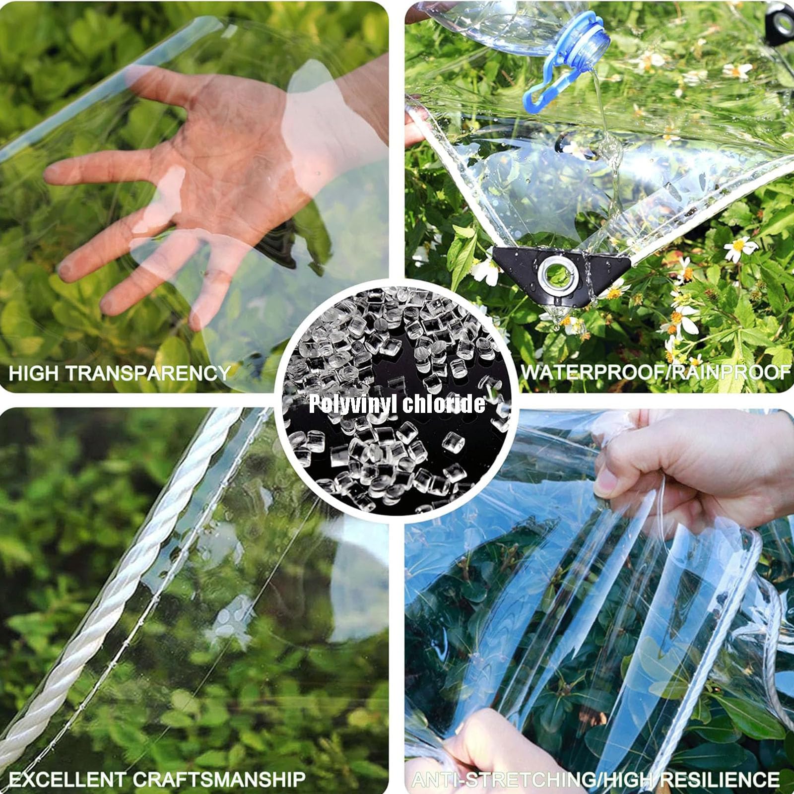 Amazon.co.jp: クリアビニールタープ クリアタープ 高耐久 防水 6.5