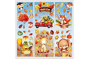 Fall Thanksgiving Window Clings Decorations