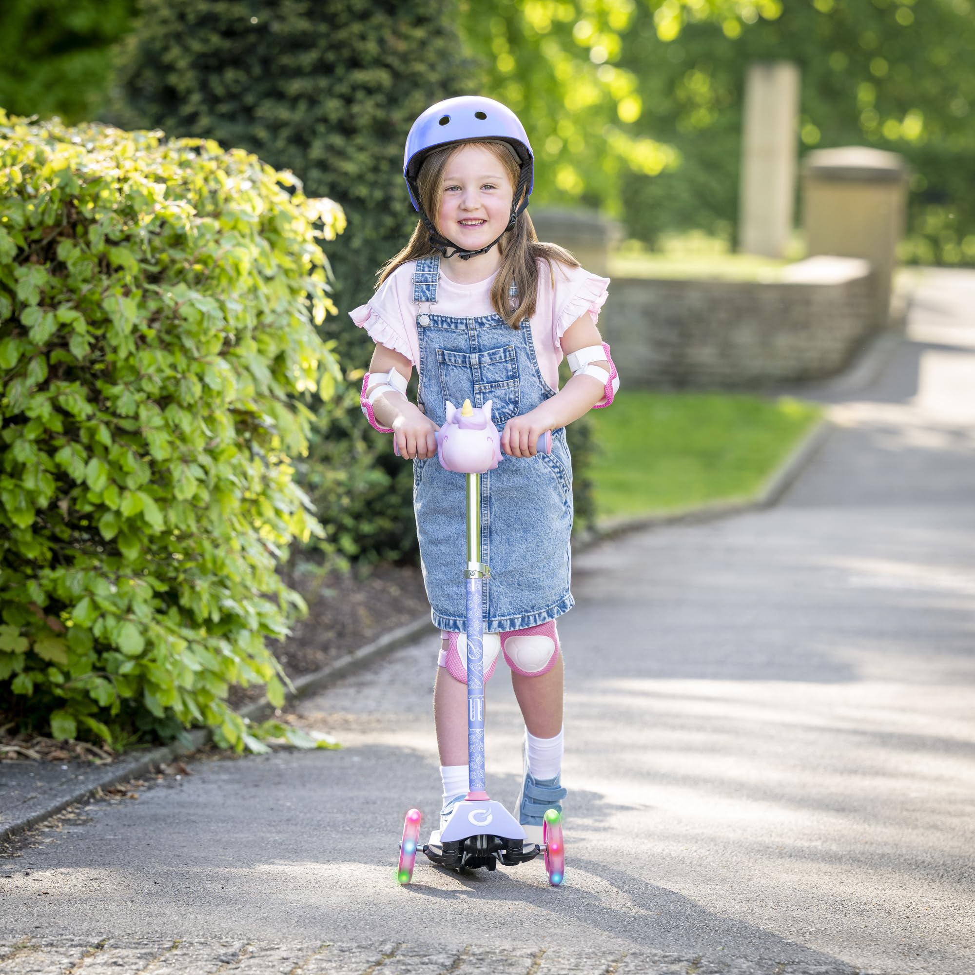 EVO Unicorn Mini Cruiser Trottinette lumineuse Violet