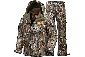 NEW VIEW Camo Hunting Clothes for Men: Warm and Quiet Hunting Jacket and Pants.