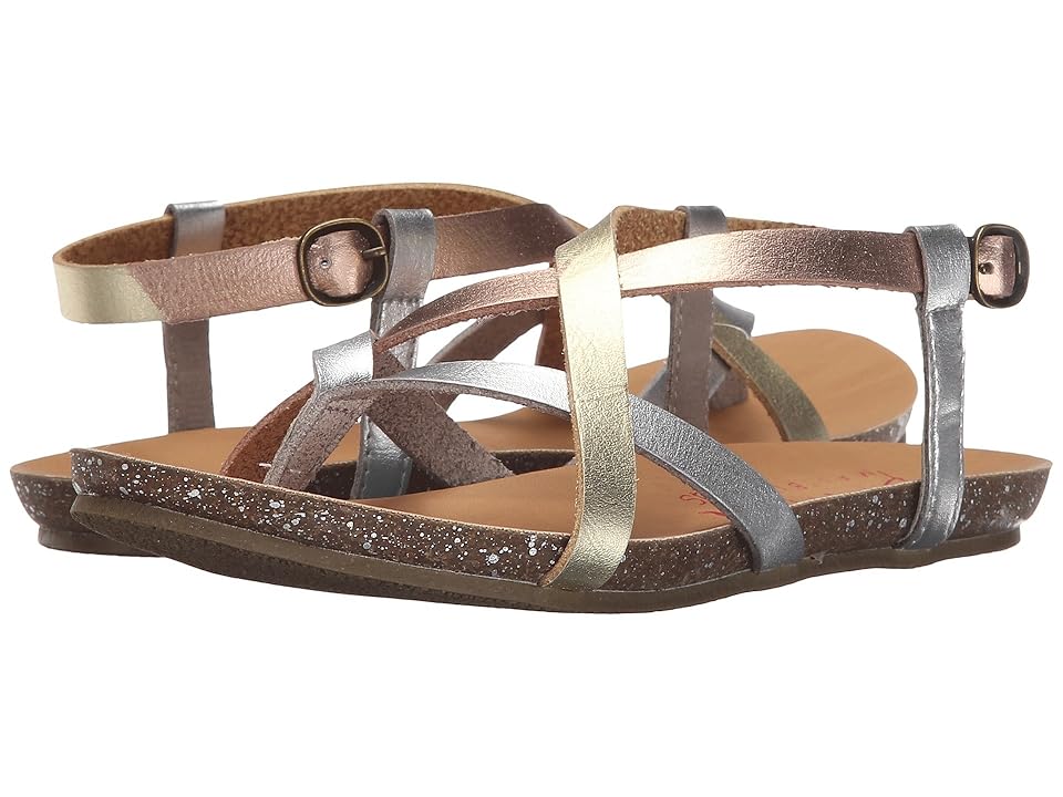 Blowfish Malibu Kids Granola-K (Little Kids/Big Kids) (Silver/Rose Gold/Gold) Girl's Shoes INTERNATIONAL SHIPPING