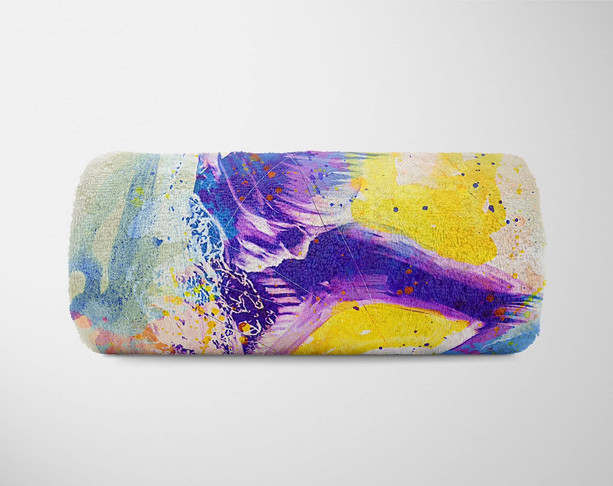 SplashArt Sport Handtuch Strandhandtuch Saunatuch Kuscheldecke Kunstvoll Schwimmen III Sp Größe 180 x 130 cm (Tagesdecke - Sherpa Flies)
