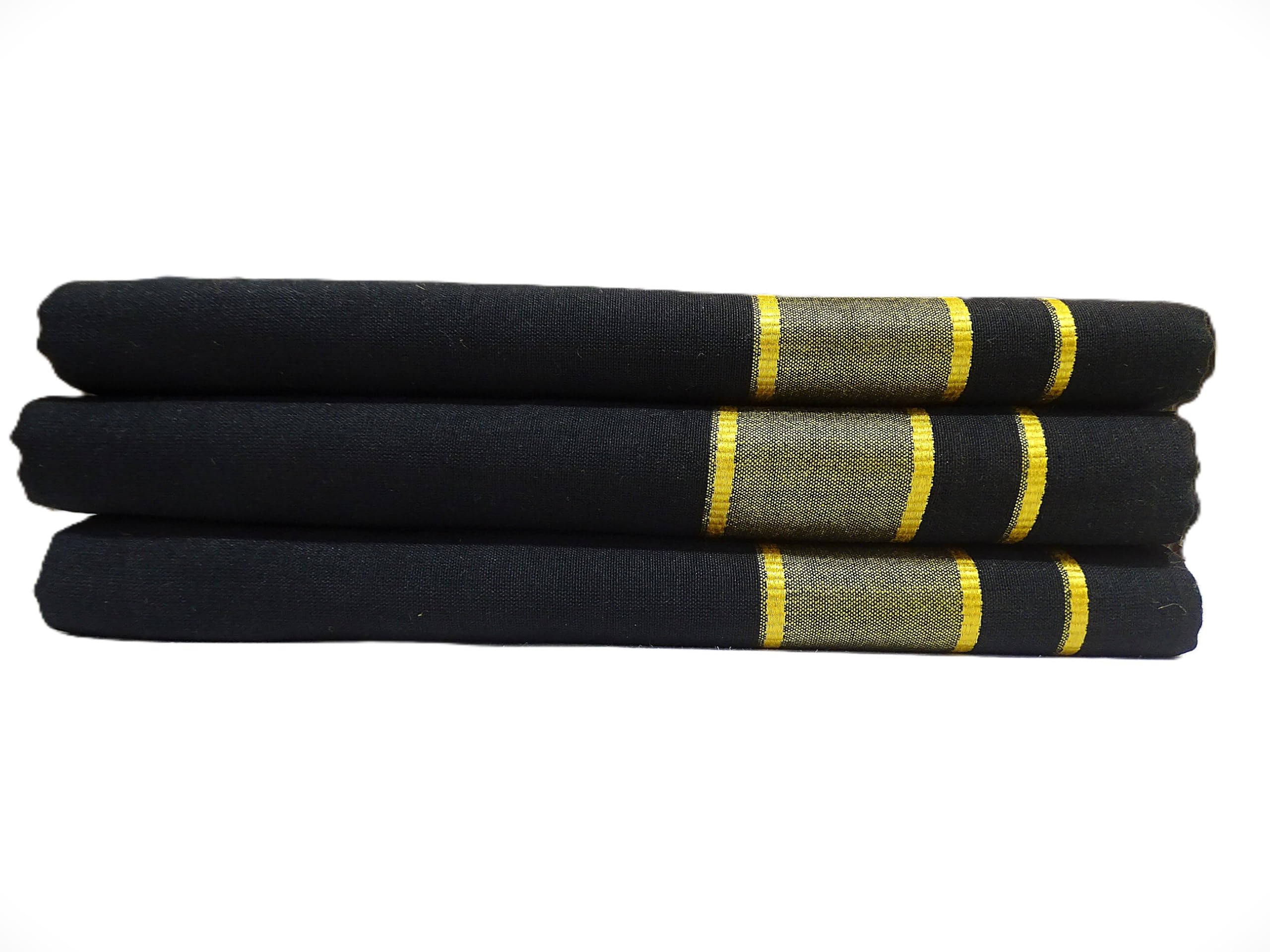 Men's 100% Pure Cotton Lungi in Size 2 Mtrs Single Lungi (2, Black)-image-10