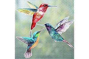6 Pcs Decorative Hummingbird Screen Door Magnets Double Sided