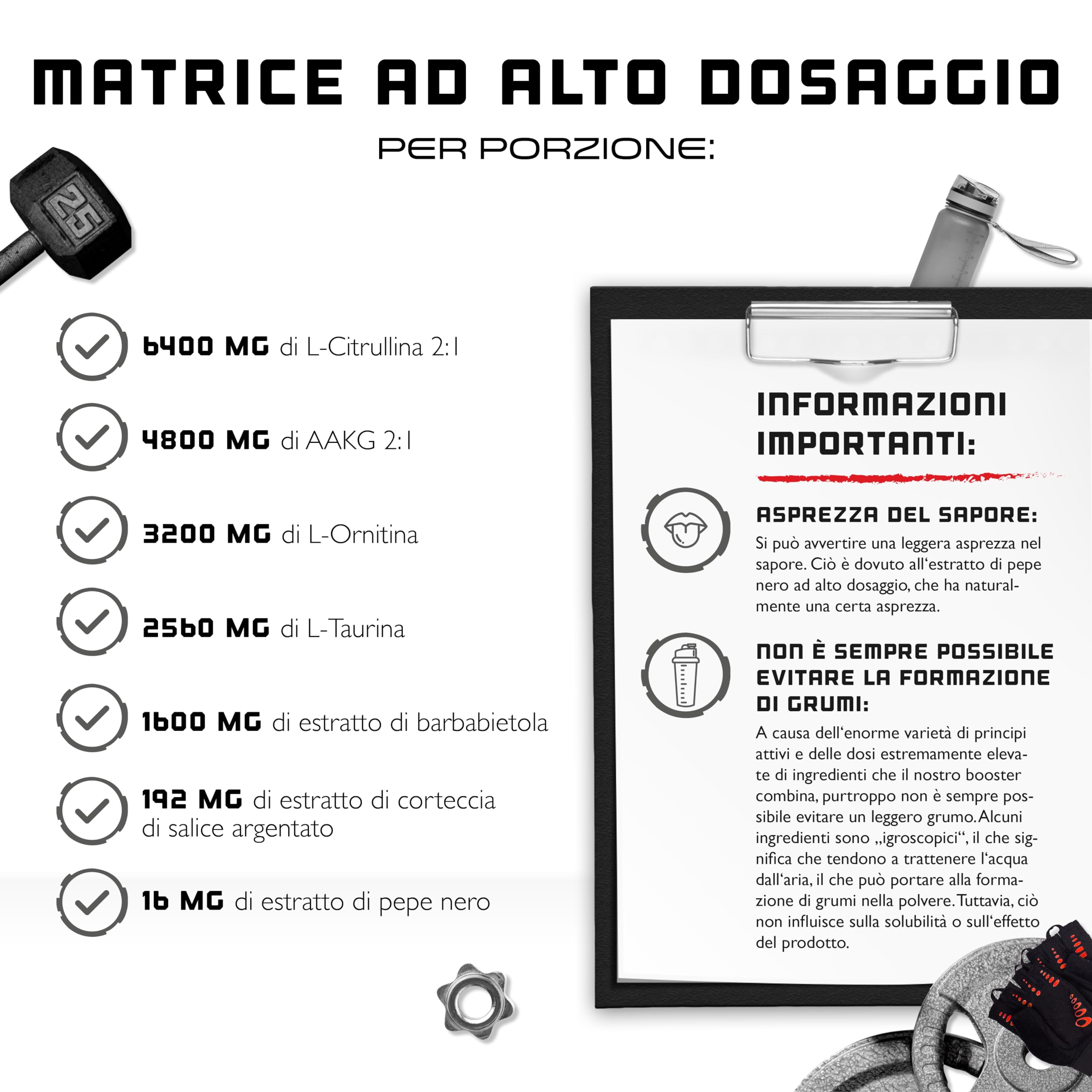 Pump it to the Limit - Pump Booster - Dose altissima - Pre-allenamento Citrullina + AAKG + Taurina + L-Ornitina + Estratto di Barbabietola - Senza Caffeina - 432 g di polvere - Gusto Tripla Ciliegia
