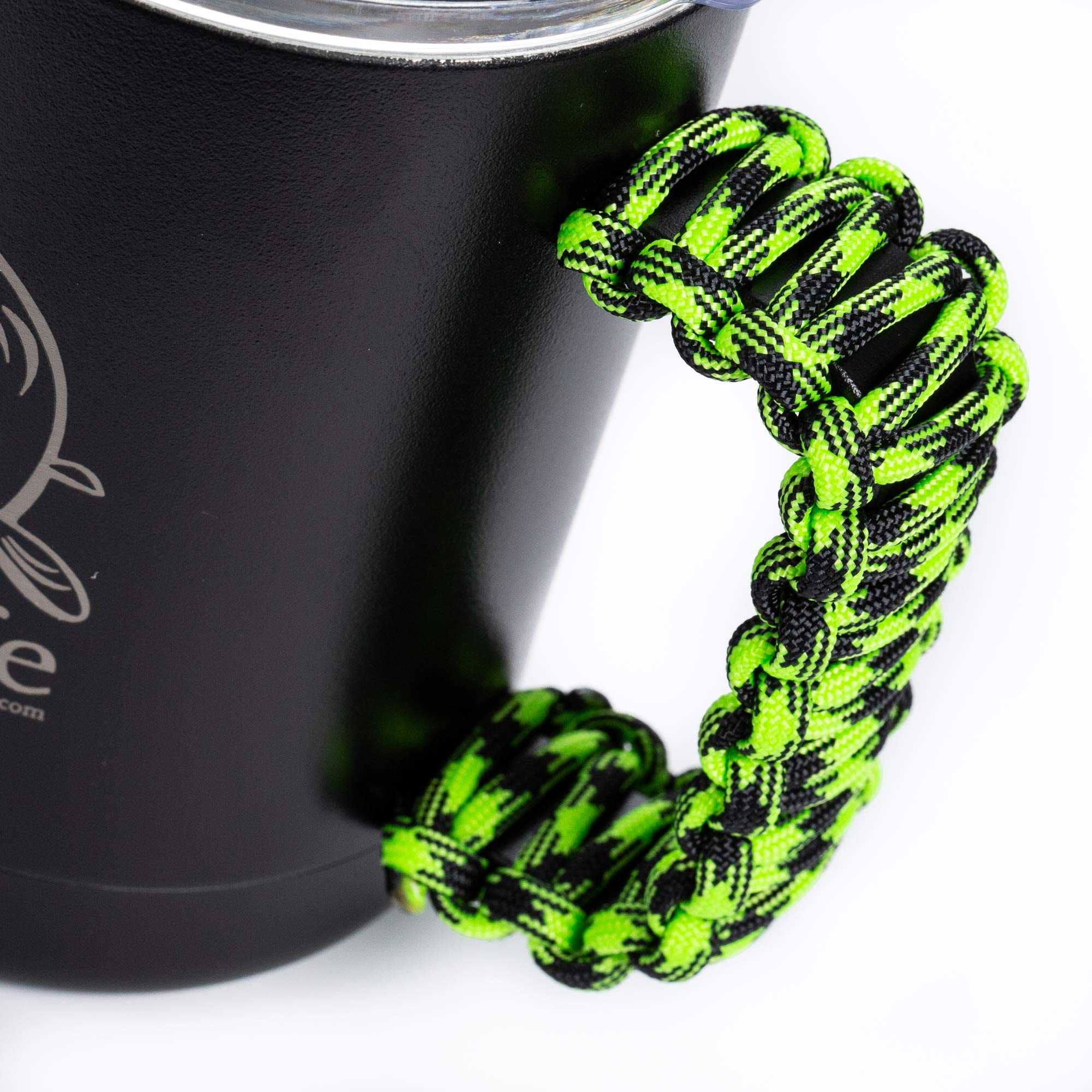 CarpLife Tazza Termica Da Pesca Con Cucchiaio – Acciaio Inox, Finitura Opaca, Manico In Paracord 550