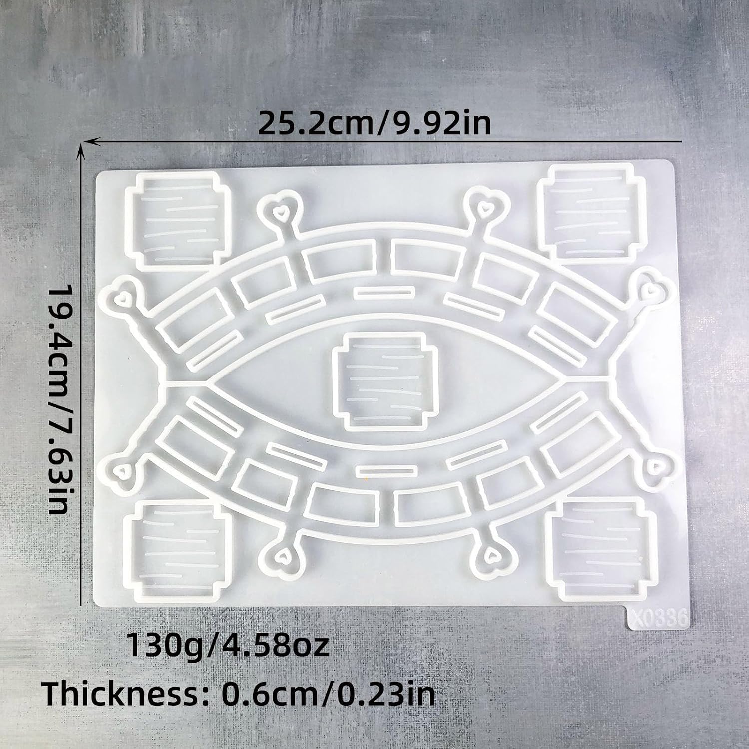 Realistic Bridge Decorative Mold Epoxy Resin Mulds Silicone Texture Suitable for Crafting Natural Ambiances in Any Space Easy Releasing Mold