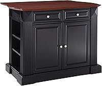 Vista 14 de Crosley Furniture Isla de cocina Drop Leaf/Barra de desayuno, negro