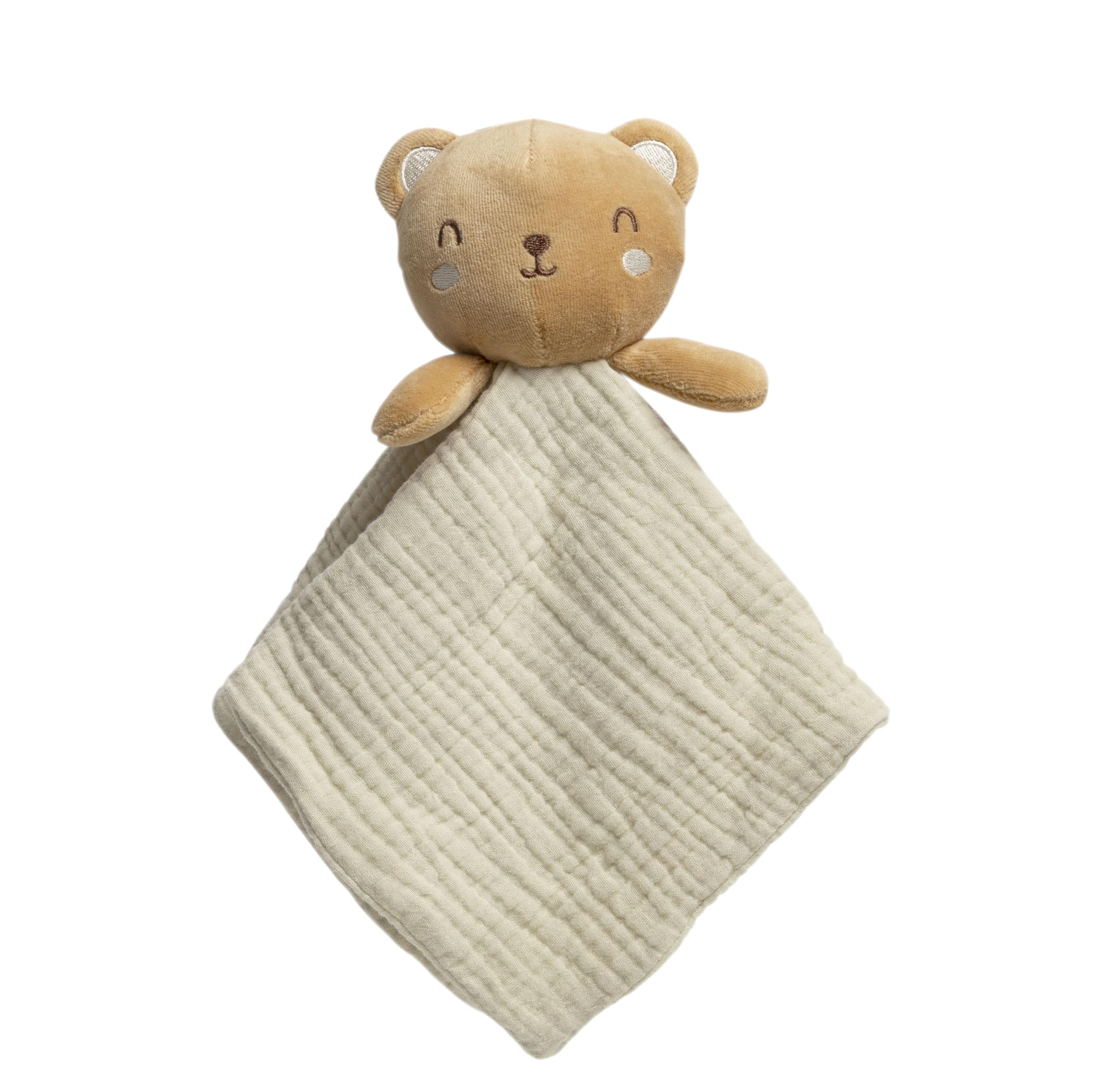 Amazon.com: Pearhead Teddy Bear Baby Lovey – Organic Cotton Muslin