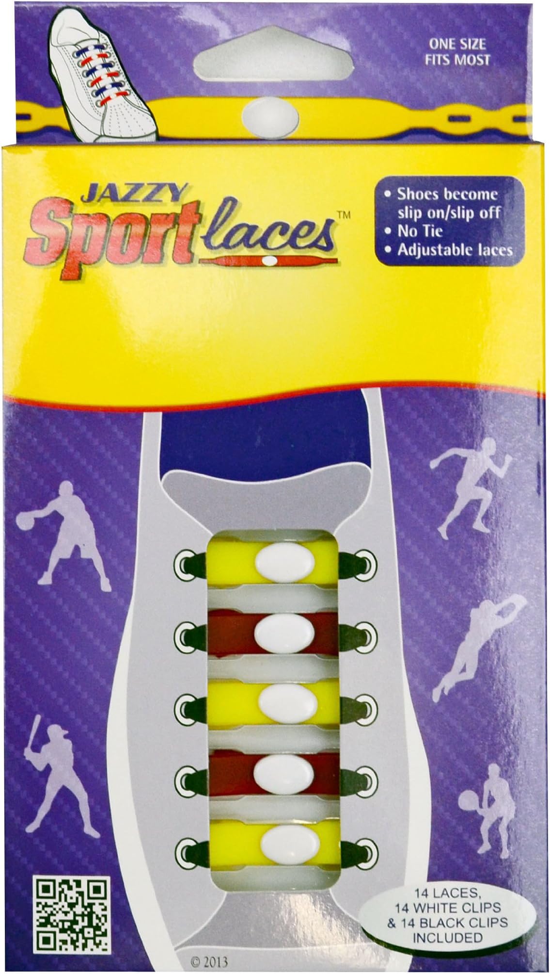 Jazzy Sport Laces - No Tie - 19 Fanwear Colors (Maroon/Gold)