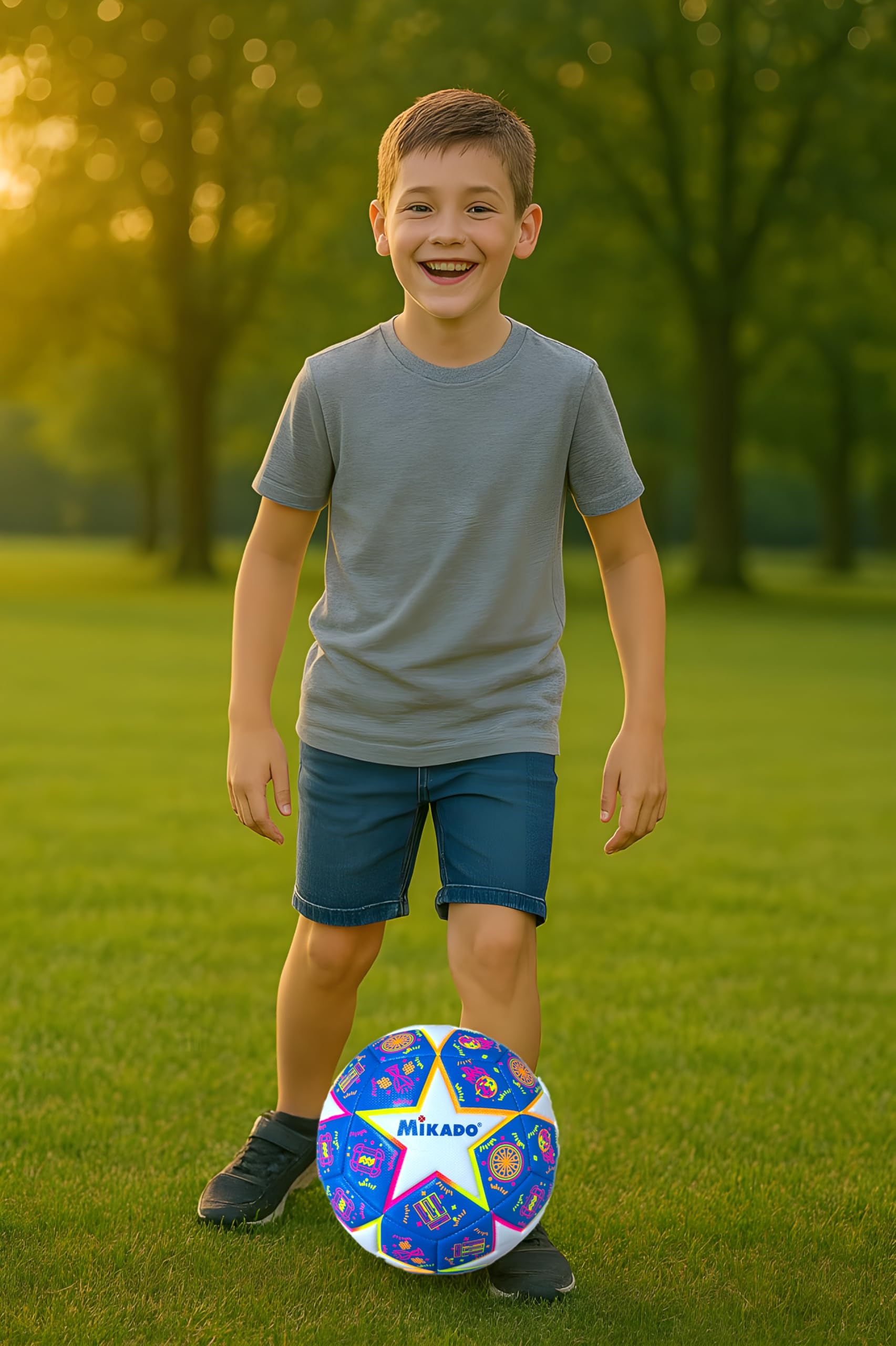 Palla da Calcio da Adulto Ragazzo - Palloni da Calcio Allenamento per Tempo Libero - Pallone Italia Grande Misura 5 - Palla per Bambino - Soccer Ball - Idea Regalo Bambini Adulti