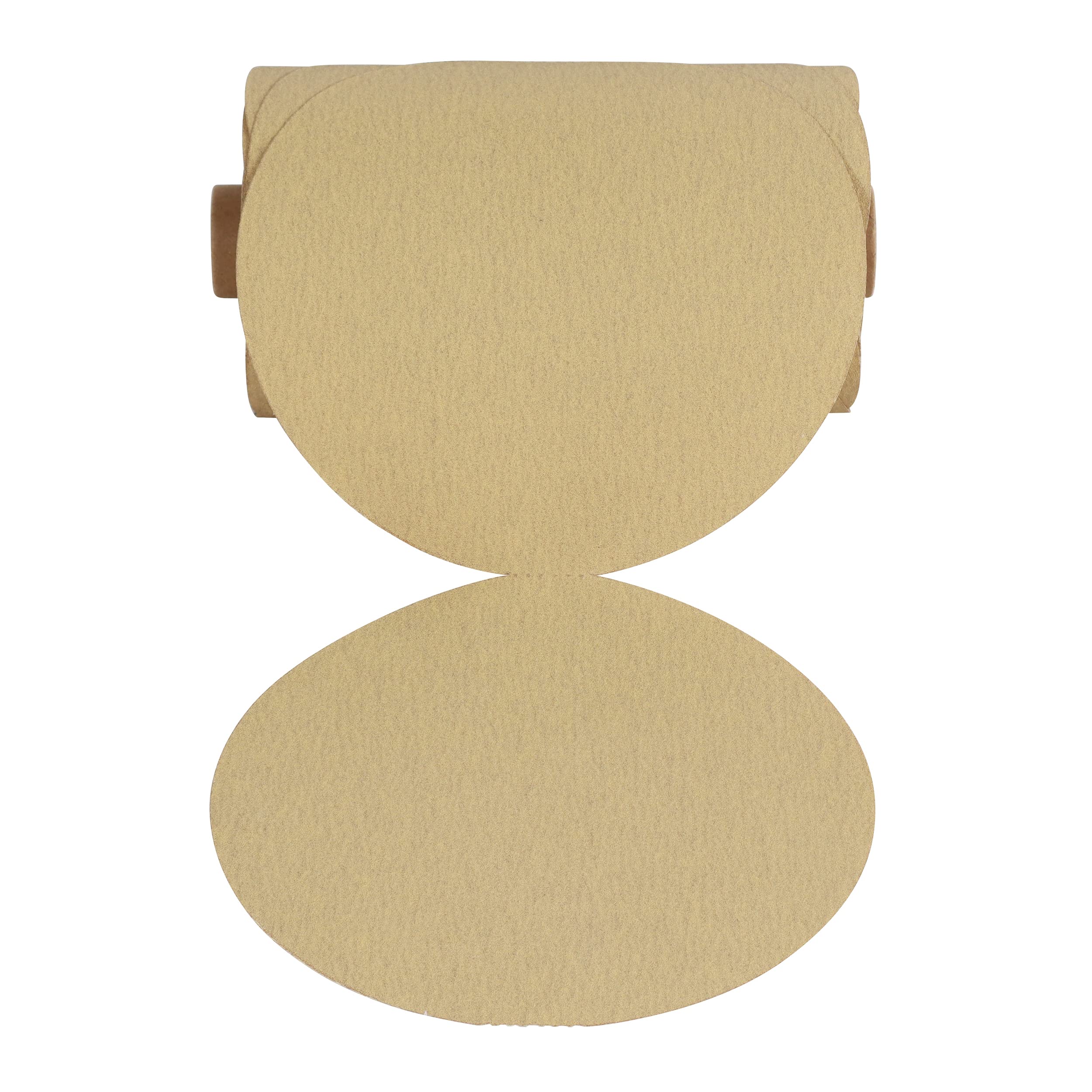 ABN Lot de 100 rouleaux de papier abrasif grain 220 – Disques de ponçage ronds en oxyde d'aluminium de 15,2 cm avec dos adhésif