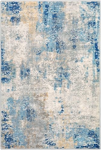 Miniatura 130 de Morebes Alfombra de cocina lavable abstracta de 2 x 3 pulgadas, colorida alfombra de baño pequeña, antideslizante, suave, alfombra