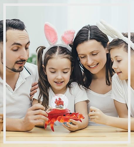 Miniatura 9 de CoTa Global Globos de nieve coleccionables de vidrio con purpurina de animales, decoración fresca de tierra y océano, figuras de vida silvestre