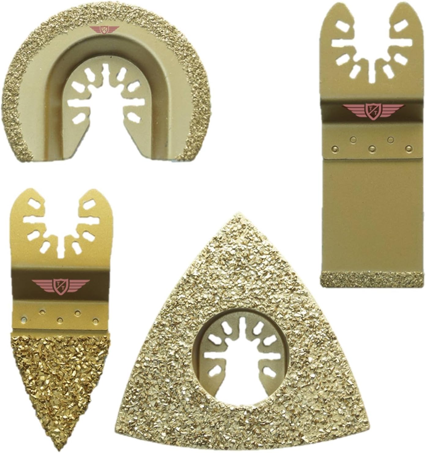 XXGO 3 Pcs Oscillating Multitool Grout Removal Blades Diamond to Remove