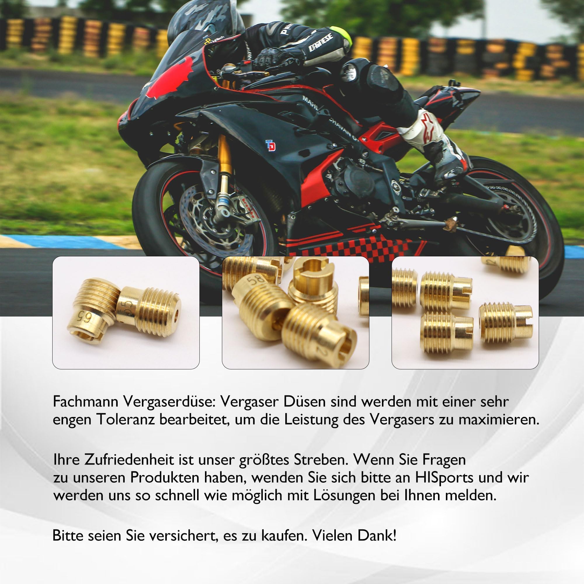 Zestaw dysz głównych 50 do 72 gaźników, zestaw dysz 50-72 do pasków, gaźników, kompatybilny z Peugeot Speedfight 1, 2 50 AC, LC DT, DD Roller 10 sztuk
