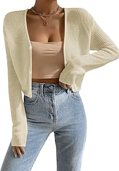 Verdusa Women's Drop Shoulder Long Sleeve Button Up Knit