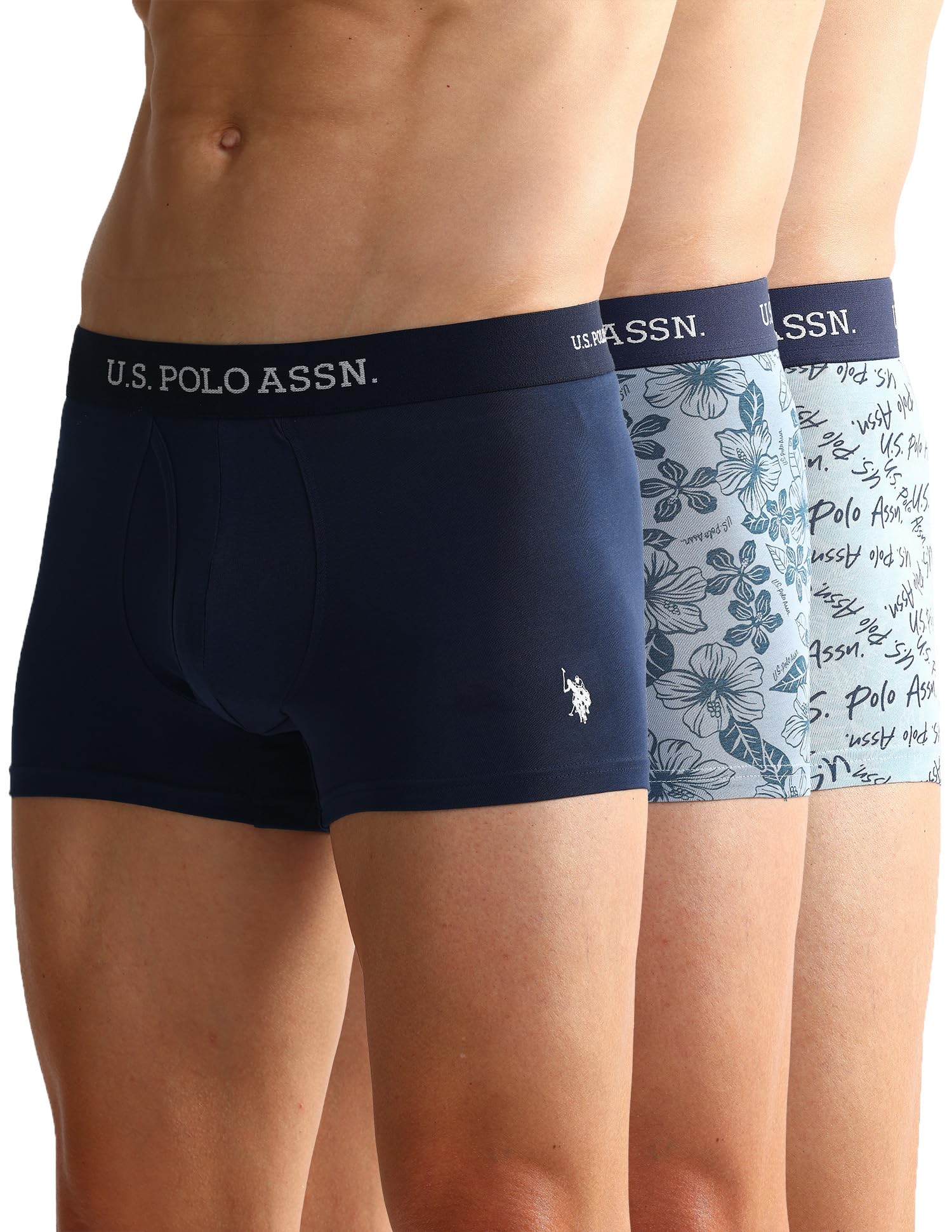 u.s. polo assn. Men's Cotton Blend Classic Printed Trunks-picture-25