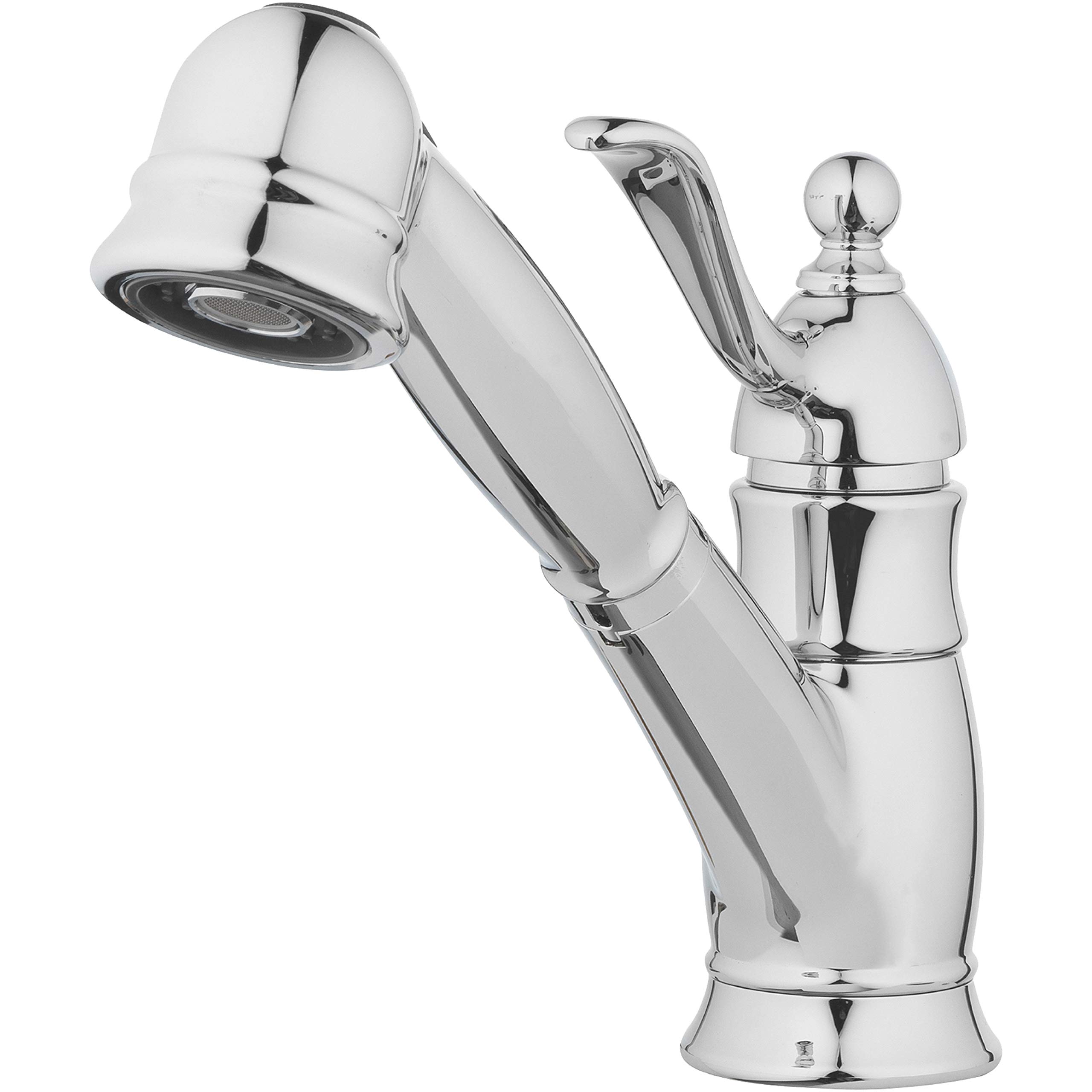 Aqua Vista 23-K81CO-CH-AV Singe Lever Kitchen Sink Faucet, Pull-Out Polished Chrome