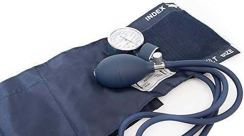 Miniatura 3 de Primacare DS-9181-BL Esfigmomanómetro aneroide profesional y estetoscopio Sprague Rappaport, kit manual de presión arterial con brazalete y estuche