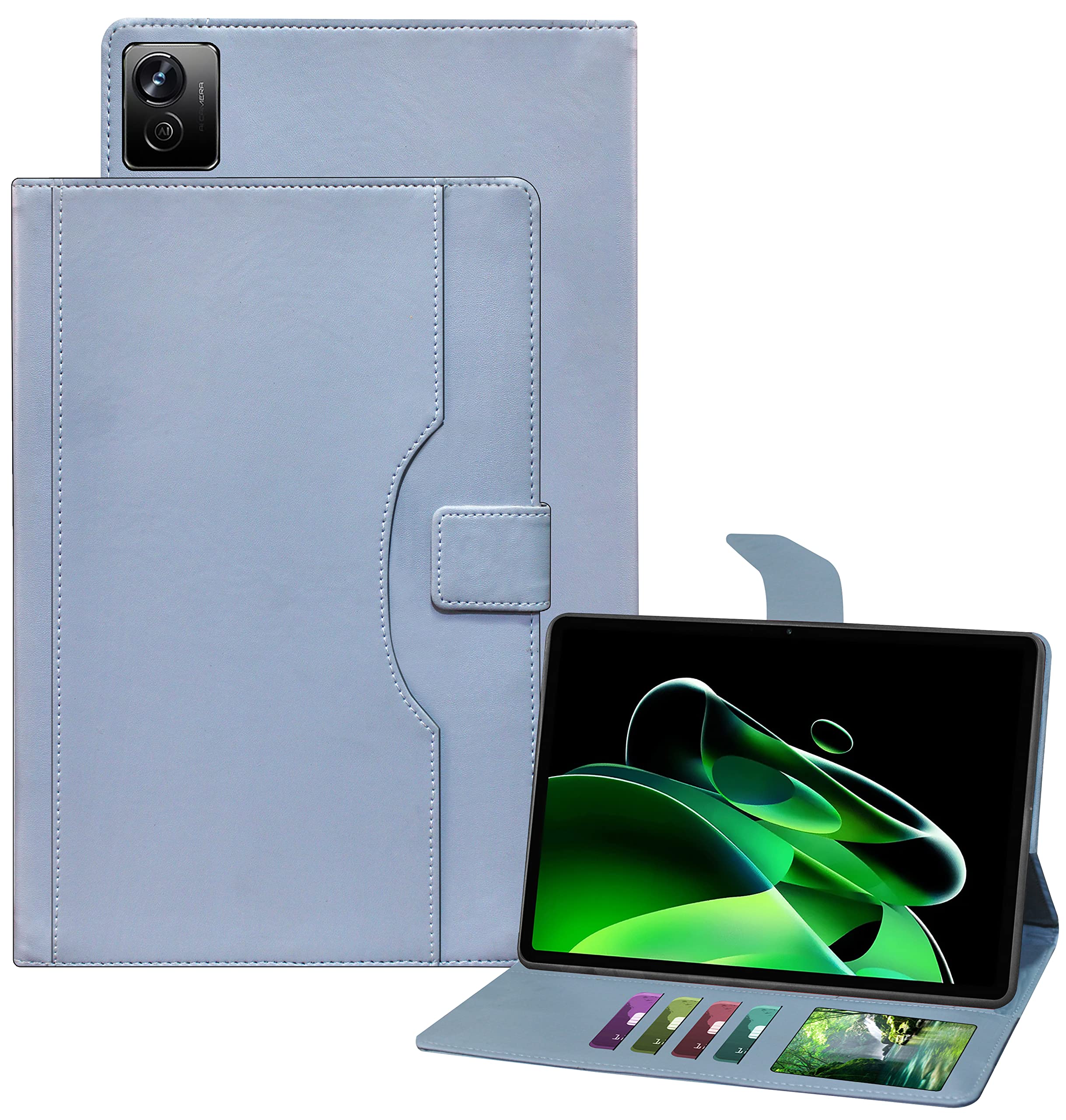 TGK Flip Case Cover for Realme Pad X 11 inch Multi-Angle with Viewing Stand Leather (Sky Blue) (B0B945XN27) Amazon Price History, Amazon Price Tracker