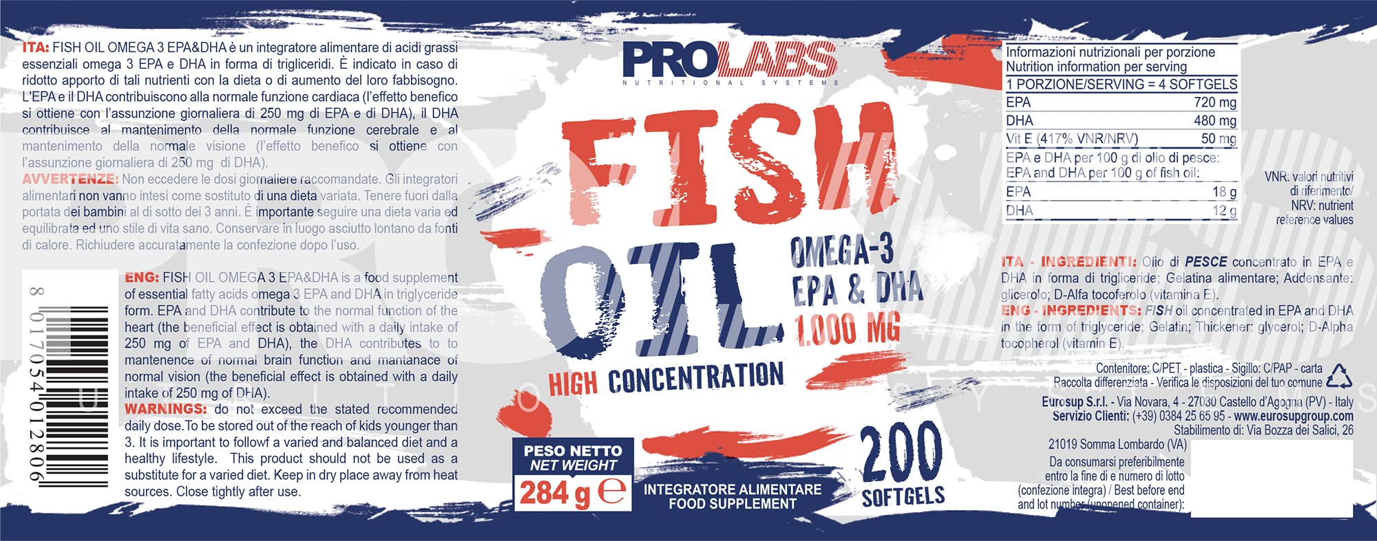 FISH OIL 200 cps - Prolabs