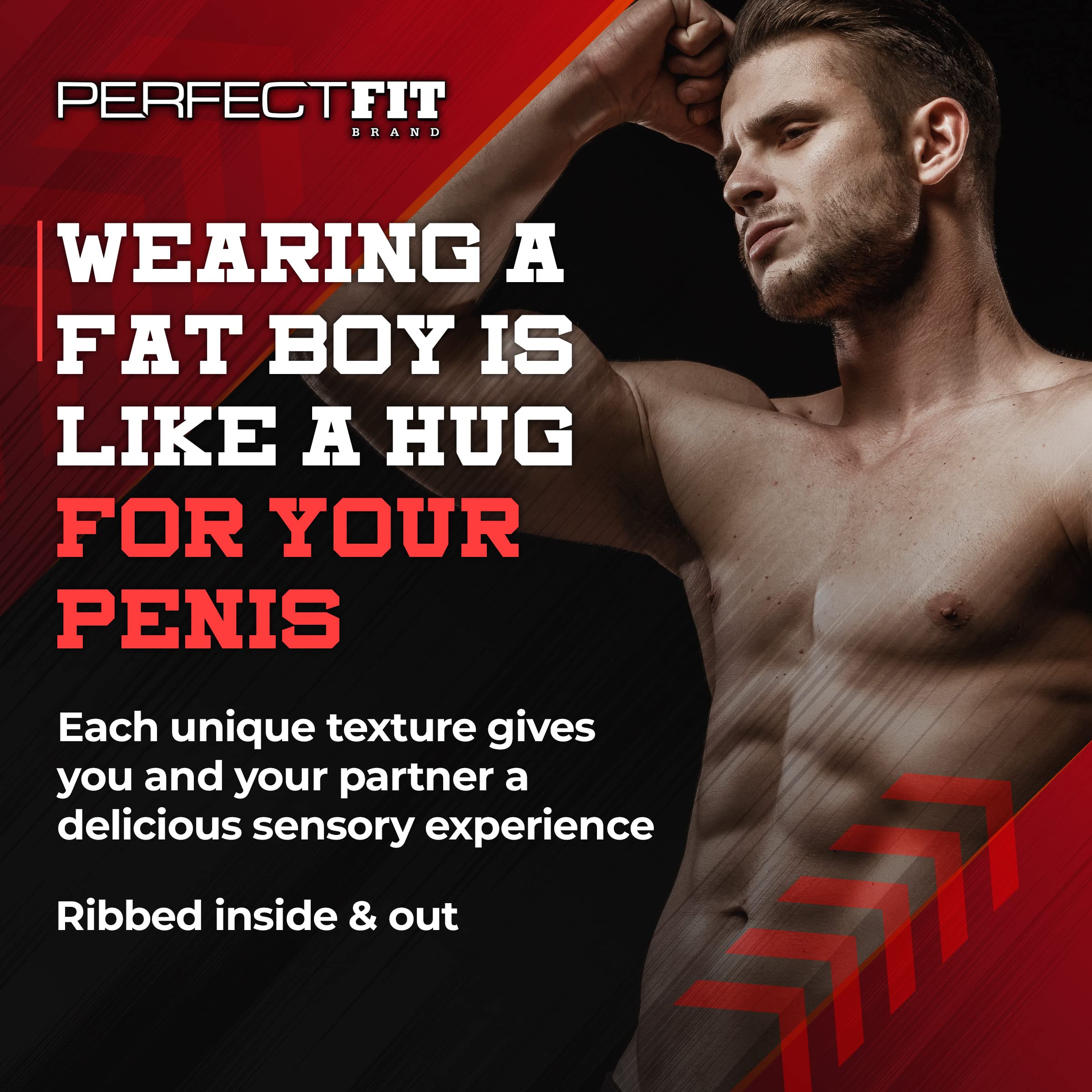 Perfect Fit Gaine à Pénis Fat Boy Micro Ribbed Sheath 16,5 cm Clair