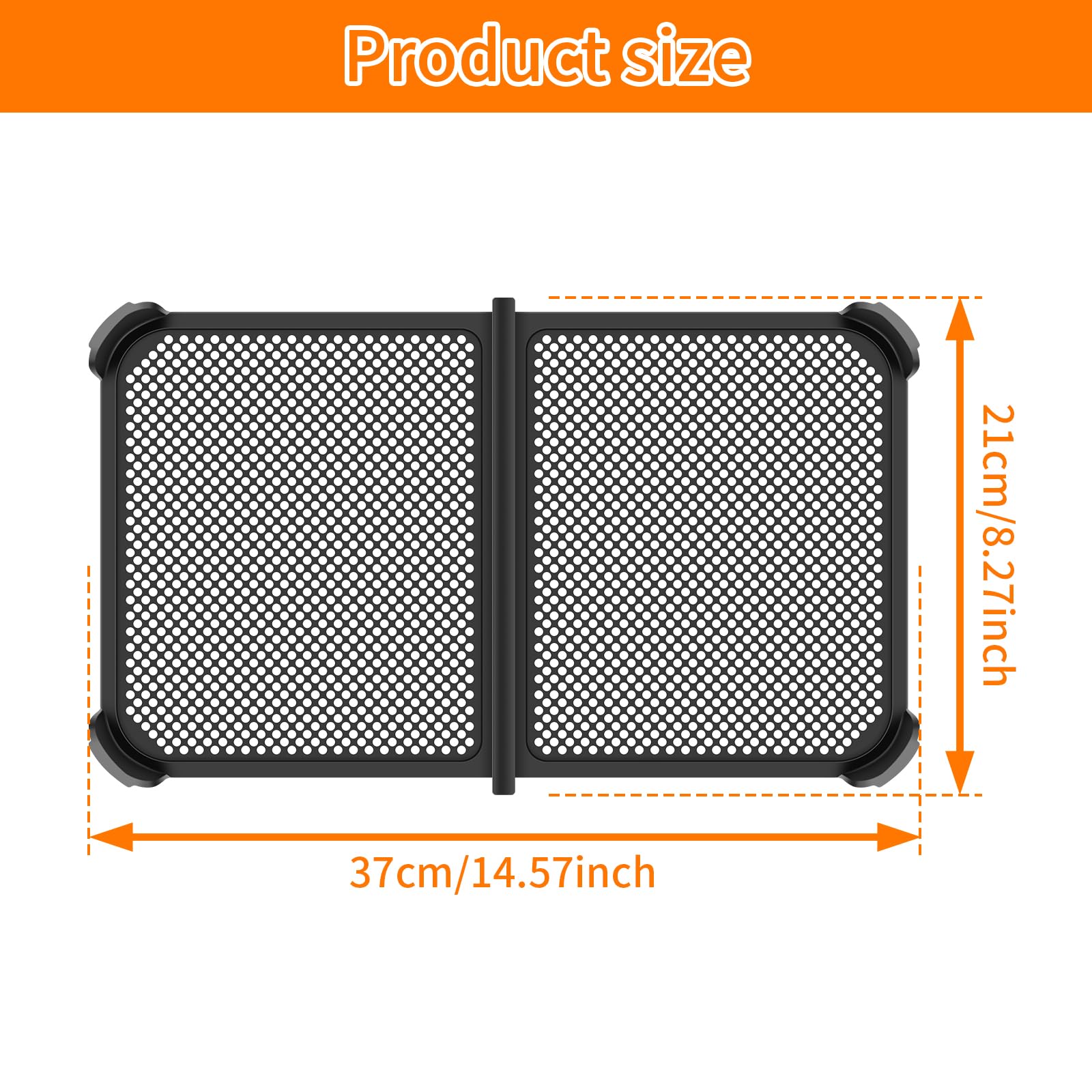 Splatter Guard for Air Fryer, Silicone Air Fryer Splash Guard, Heat Resistant Air Fryer Splatter Guard Protects Heating Element and Fan for Ninja AF500EU, Dishwasher Safe