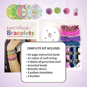 (未使用･未開封品)Best Friends Bracelets - Craft Kit by SpiceBox Books (23581) by SpiceBox Books Best Friend Bracelets Craft Kit